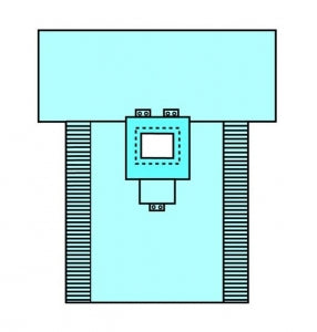 Cardinal Health Tiburon Angiography Drapes - Tiburon Hip Drape with Pouches - 29439