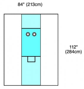 Cardinal Health Angiography Drapes - Angiography Drape with Panels, Sterile - 29460