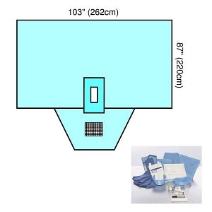 Cardinal Health Cystoscopy Packs - Convertors Tiburon Cystoscopy Pack with 1 AAMI 3 Nonreinforced Surgical Gown, Large, 10/Case - 29470