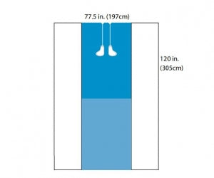 Cardinal Health Full Body Central Line Drapes - DRAPE, FULL, BODY, CENTRAL, LINE - 29527