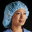 Cardinal Health Spunbond Nonsterile Bouffant Caps - Spunbond Non-Sterile Bouffant Cap, Blue, 21" - 3244