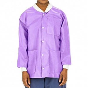 Cardinal Health Disposable Hip-Length Lab Coats - JACKET, LAB, HIP LENGTH, PURPLE, 2XL, DIS - C3630PP2XL