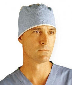 Cardinal Health Blue Top Easy-Tie Surgeon Caps - Easy-Tie Surgeon's Cap, Blue - 4359