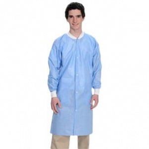 Cardinal Health Premium Knee-Length Lab Coats - Medical Lab Coat, Knee Length, Disposable, Blue, Size XL - C3660MBXL