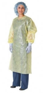 Cardinal Health Yellow Isolation Gown - Yellow Isolation Gown, Knit Cuff, Universal - 7100PG