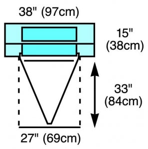 Cardinal Health Underbuttocks Surgical Drapes - Reinforced Poly Under-Buttocks Drape, 36" x 49" - 8483