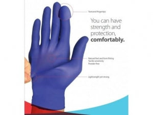 Cardinal Health Flexal Feel Nitrile Exam Gloves - 9.5" Flexal Feel Powder-Free Nitrile Exam Gloves, 3.3 Mil, Size M - 88TT22M