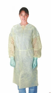 Cardinal Health Yellow Isolation Gown - Yellow Isolation Gown, Ties, Size XL - AT4450-XL