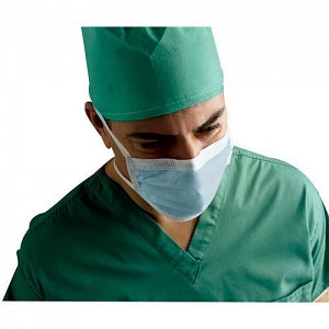 Cardinal ASTM F2100-11 Level 3 Surgical Masks - ASTM Level 3 Surgical Mask with Anti-Fog Foam and Anti-Glare Eye Shield - AT74635-I