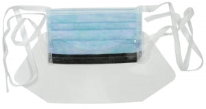 Cardinal ASTM F2100-11 Level 3 Surgical Masks - ASTM Level 3 Surgical Mask with Anti-Fog Foam and Eye Shield - AT74635