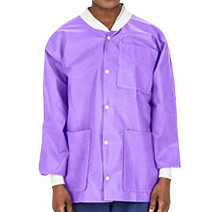 Cardinal Health Disposable Hip-Length Lab Coat - Disposable Hip-Length Lab Jacket, Purple, Size 3XL - C3630PP3XL