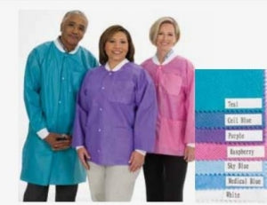 Cardinal Health Disposable Hip-Length Lab Coat - Disposable Hip-Length Lab Jacket, Purple, Size XS - C3630PPXS