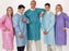 Cardinal Health Disposable Knee-Length Purple Lab Coats - Knee-Length Lab Coat, Knit Collar, Ceil Blue, Size 3XL - C3660CB3XL