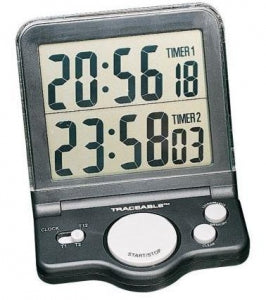 Cardinal Health Traceable Timers - Digital 3-3/4"W x 5-1/2" H x 1/2" dia. Traceable Timer, Black - C6511-1