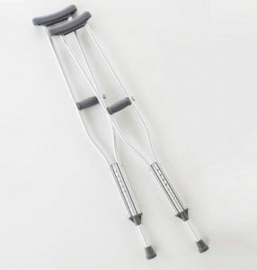 Cardinal Health Adjustable Aluminium Axillary Crutches - Adjustable Axillary Crutch, Adult, 62-70, 300 lb. - CA901AD