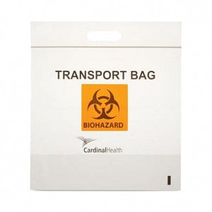 Cardinal Health Biohazard Transport Bag - Transport Bag, Biohazard, Zip Closure, 3 Walls, 6" x 9" - CH6X9BIO