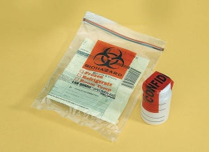 Cardinal Health Biohazard Transport Bag - Biohazard Specimen Bag 8" x 10" - CH8X10BIOD