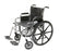 Cardinal Health Wheelchairs - 300-lb. Capacity Wheelchair with Desk-Length Arm and Swing-Away Footrest, 20" x 16" - CW0005CS