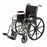 Cardinal Health Wheelchairs - 500-lb. Capacity Wheelchair with Desk-Length Arms, Elevating Leg Rests and Chrome Finish, 24" x 18" - CW0007CS