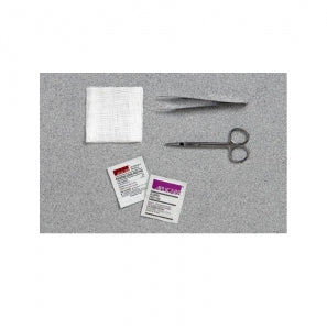 Cardinal Health Suture Removal Trays - Suture Removal Tray, Iris Scissors, Adson Forceps - HT06-8500