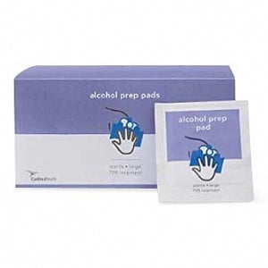 Cardinal Health Surgical Prep Pads - 70% Isopropyl Alcohol 2-Ply Medium Prep Pad, Sterile, 6.5 cm x 3 cm - MW-APM100