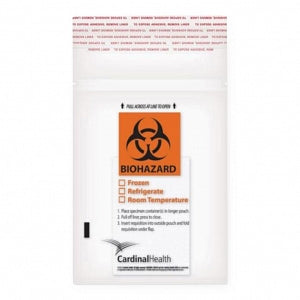 Cardinal Health Specimen Transport Biohazard Bags - Transport Biohazard Bag, Tray, Clear, 3 mm, 16" x 20" - RF16X20B