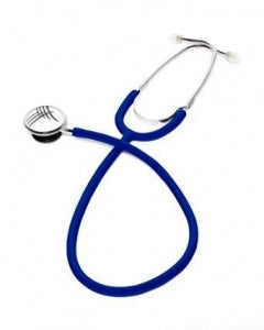 Cardinal Health Pre-Assembled Nurse Stethoscopes - Single Head Nurse Stethoscope, Blue - SES03ABU