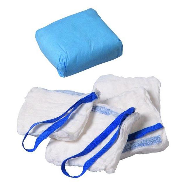 Stryker Lap Sponges - Laparotomy Gauze Sponge, X-Ray, Master-Tagged, 4" x 18" - SM-0418-PS