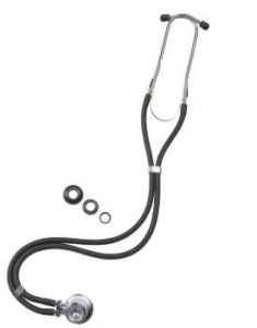 Cardinal Health Rappaport Sprague Stethoscopes - Sprague Rappaport Stethoscope, Black - SMD22ABK