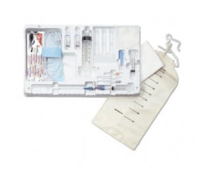 BD BD Thora-Para Valved Catheter Drainage Trays - Thoracentesis Paracentesis Catheter Drainage Tray with Valved Catheter, 8 Fr, 18G, 60 mL Syringe - TPT1000