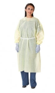 Cardinal Health Yellow Isolation Gown - Yellow Isolation Gown, Novaplus, Size M - V3110PG