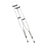 Cardinal Health Adjustable Aluminium Axillary Crutches - NovaPlus Adjustable Axillary Crutch, Adult, 62-70, 300 lb. - VCA901AD