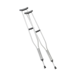 Cardinal Health Adjustable Aluminium Axillary Crutches - NovaPlus Adjustable Axillary Crutch, Tall, 70-78, 300 lb. - VCA901TL