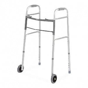 Cardinal Health Novaplus Walkers - 300-lb. Capacity Dual-Release 25"-32" Adjustable Height Walker with Front Casters - VCWAL0006