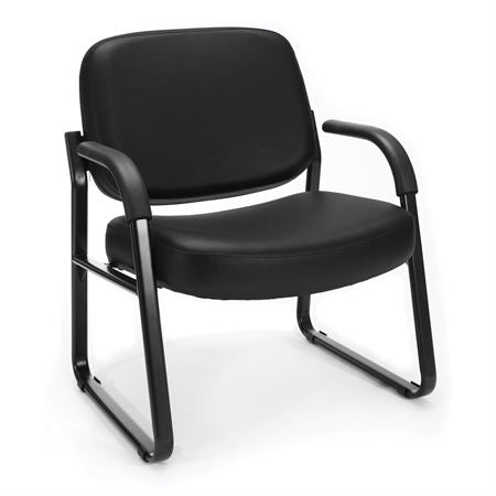 Big and Tall Antimicrobial Reception Chair 27.5"W x 28.75"D x 35"H With Arms