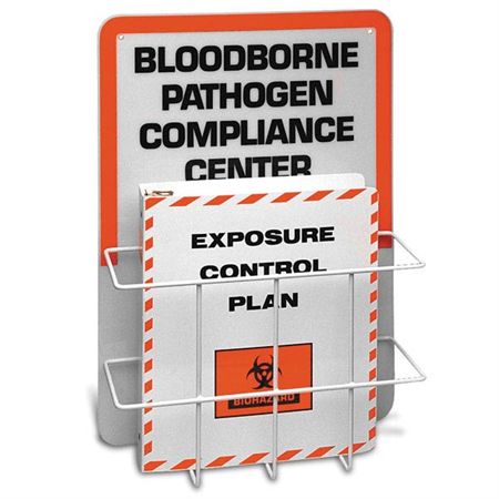 Bloodborne Pathogen Compliance Wall-Mount Center - 14"W x 4.5"D x 20"H