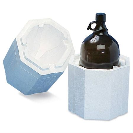 Bottle Shippers 80oz Jug or Boston Round - Holds 1 - 7.125"L x 7.125"W x 14.5"H