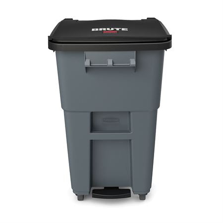 Brute Step-on Waste Rollout with Casters 50gal