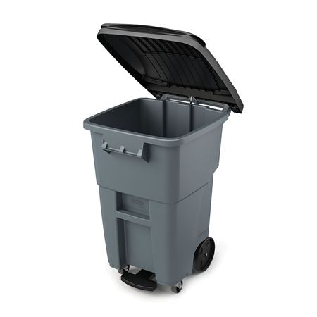 Brute Step-on Waste Rollout with Casters 50gal