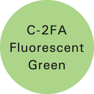 PDC Color-Coded Permanent Paper Label - LABEL 3/4 FLOURCENT GREEN CIRCLE - C-2FA