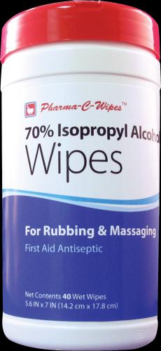 Pharma-C 70% Alcohol Wipes by Custom Manufactured Products