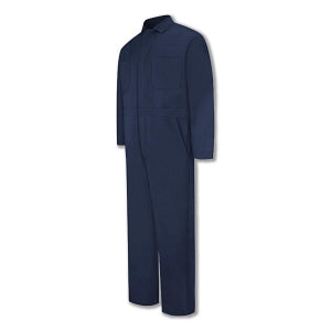 VF Workwear Twill Long Sleeve Action Back Coveralls - Snap-Front Cotton 100% Coveralls, Navy, Size 54 Long - CC14NV-LN-54