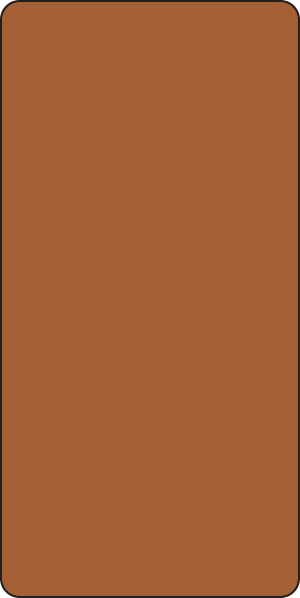 Color: Brown Dimension: 1" X 2" 250/Roll