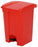 Continental Commercial Products LLC Plastic Step-On Trash Cans - Plastic Step-On Can, Red, 12 gal. - 12RD