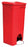 Continental Commercial Products LLC Plastic Step-On Trash Cans - Plastic Step-On Can, Red, 23 gal., Mobile - 23RD