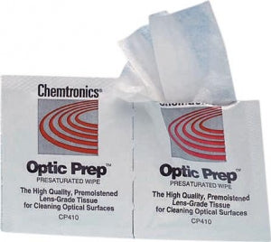 Connecticut Clean Room ChemPad & Optic Prep Presaturated Wipe - WIPES, PRESATURATED, OPTIC PREP, 4 X 8.25" - CP410 50