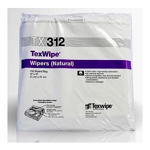 Connecticut Clean Room Corp Cotton Twill Wipers - WIPERS, COTTON TWILL, 12X12" - TX312