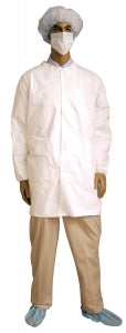 Connecticut Clean Room Corp Tyvek Labcoats - LABCOATS, TYVEK, INDIVIDUALLY PACK, 3XL - TY210SWH-PI