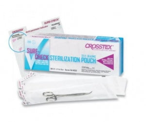 Crosstex Int'l Sure-Check Sterilization Pouches - Sure-Check Sterilization Pouch, 5.25" x 6.5" - SCW2