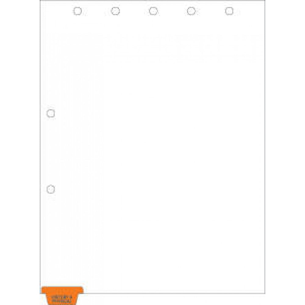 Durable Orange Mylar 8 1/2" X 11" 300/Box